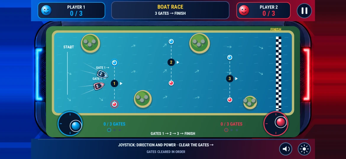 boat race — Actual gameplay
