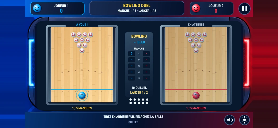 Bowling Duel — Capture du jeu